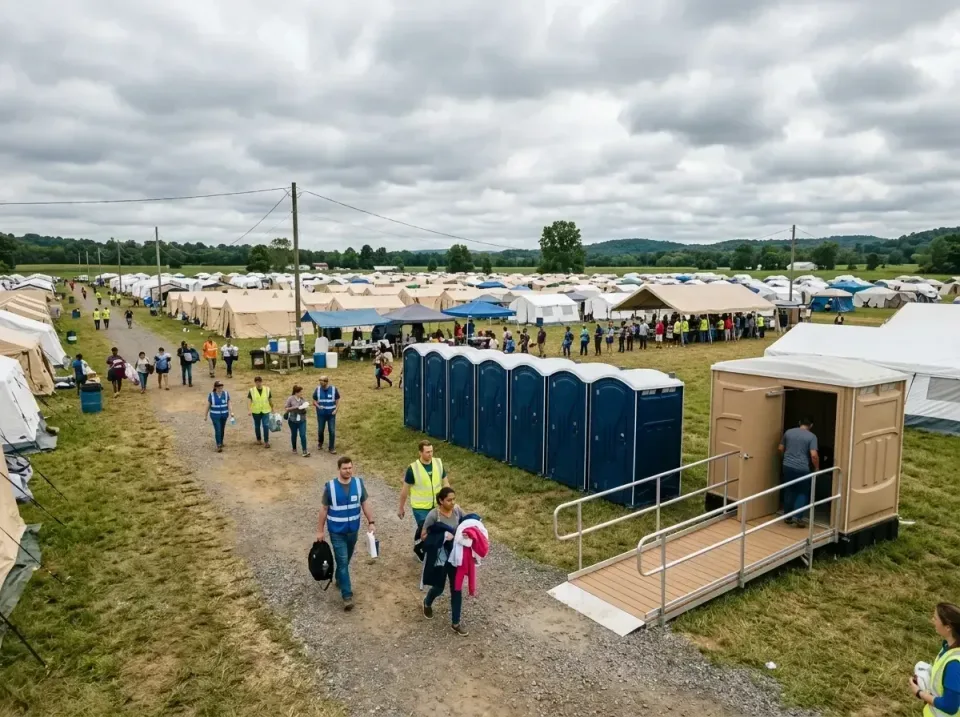 disaster-relief-camp-restrooms-010 — frequently asked questions, Dumpster & Portable Bathrooms Rental in Parchment, MI